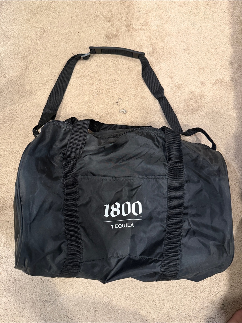 1800 Tequila Black Duffel Bag NWOT